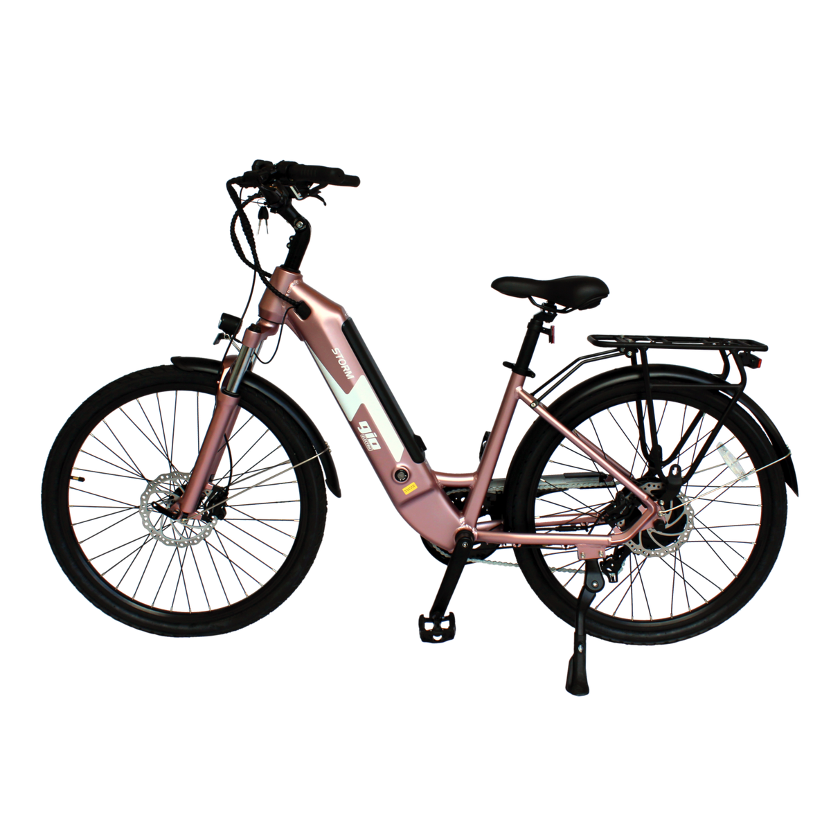 rose fully e bike GIO Storm Electric Bike Rose Gold with Integrated Samsung Battery – GIO Electric Bikes