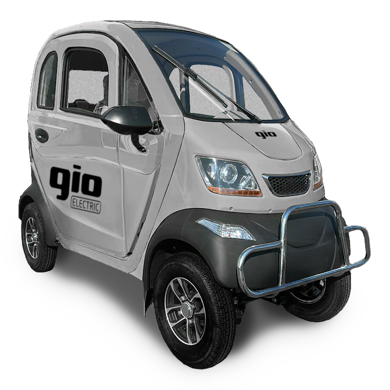 Gio Golf Enclosed Mobility Scooter Silver Gio Electric Bikes