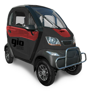GIO Golf Enclosed Mobility Scooter - Black & Red