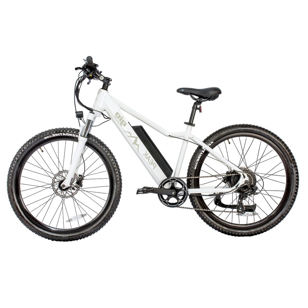 GIO PEAK Electric Bike White with Torque Sensor CPSC 1512 Test Approved